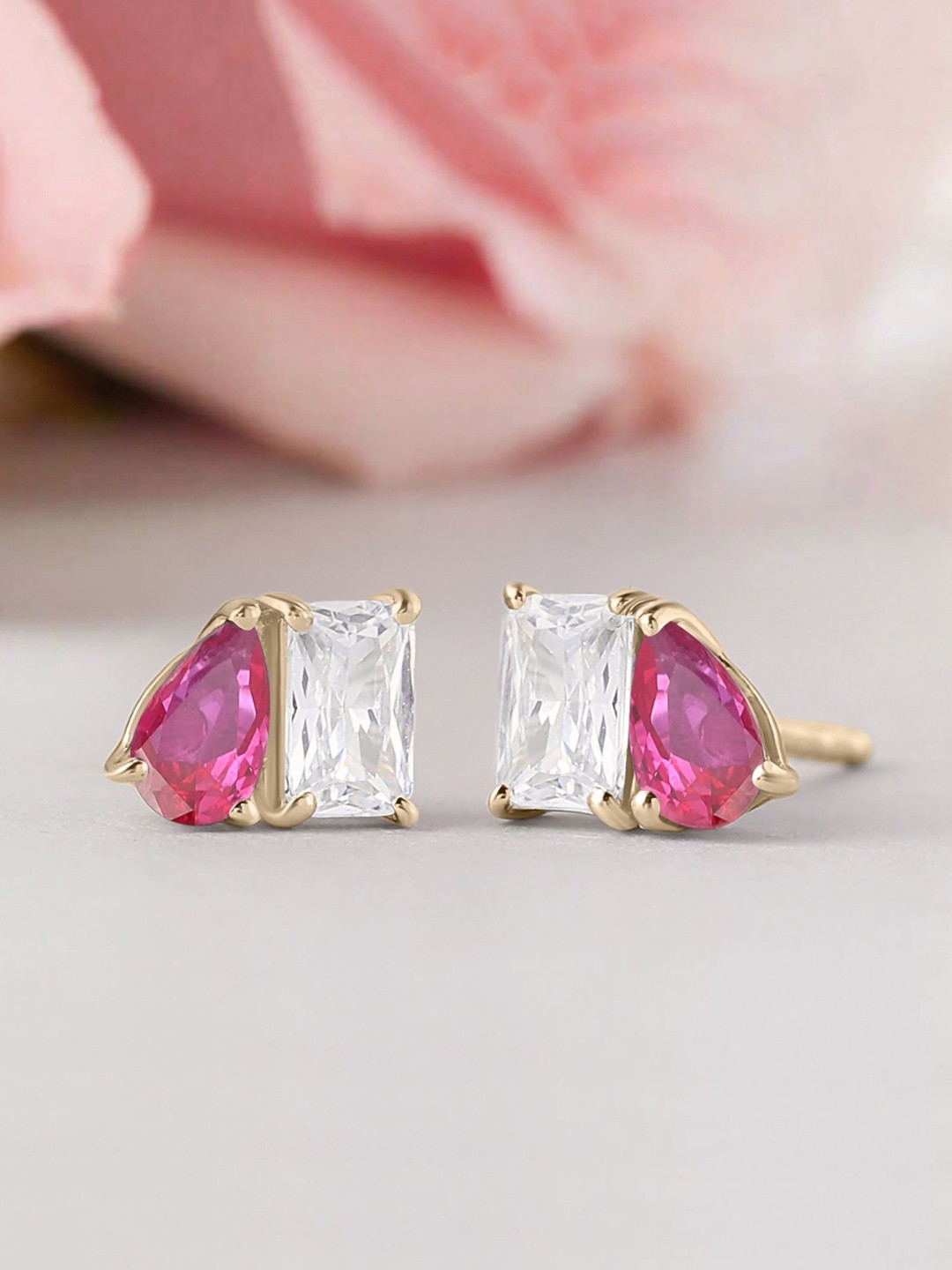 Ornate Jewels Geometric Studs Earrings