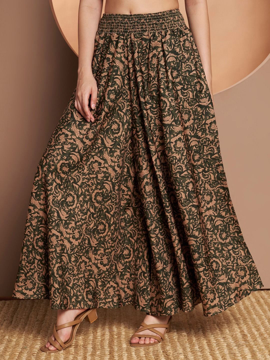 ZWERLON Ethnic Motifs Printed Flared Ethnic Palazzos