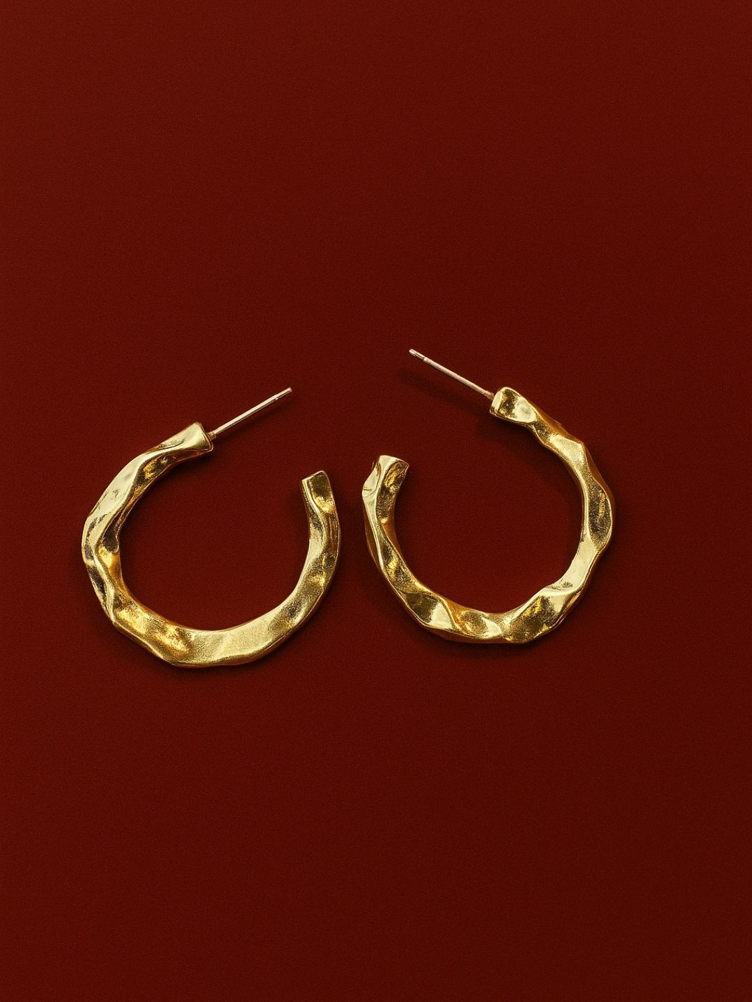 The Jewellery Tale Circular Hoop Earrings