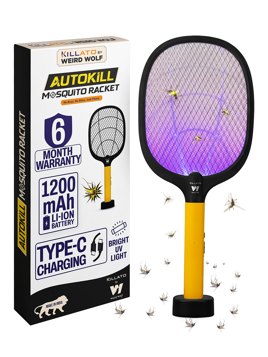 killato Electra Rechargeable Mosquito Racket
