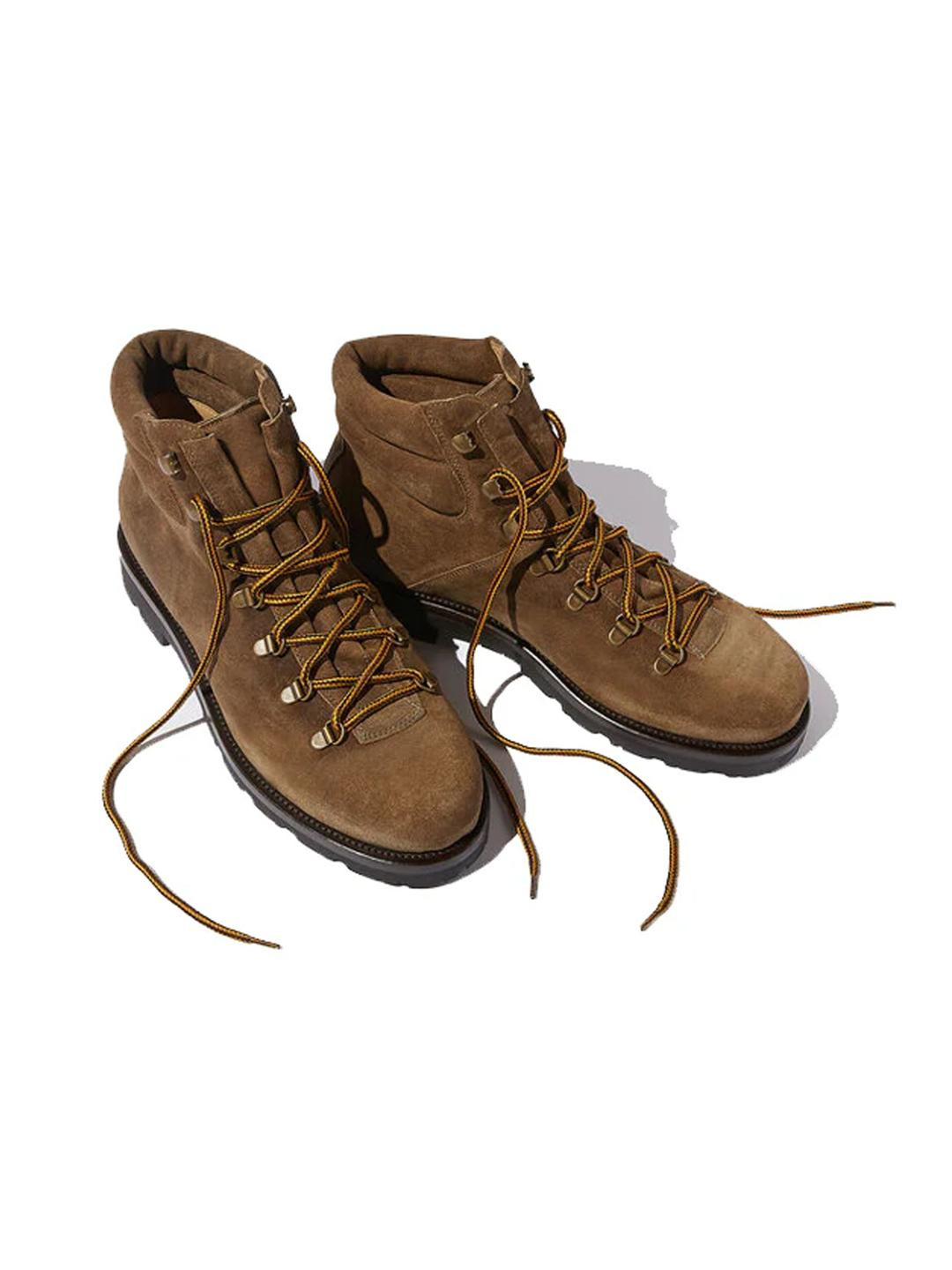 ITALIAN SHOES CO Men Suede Leather Lace-Up Mid-Top Ankle Boots