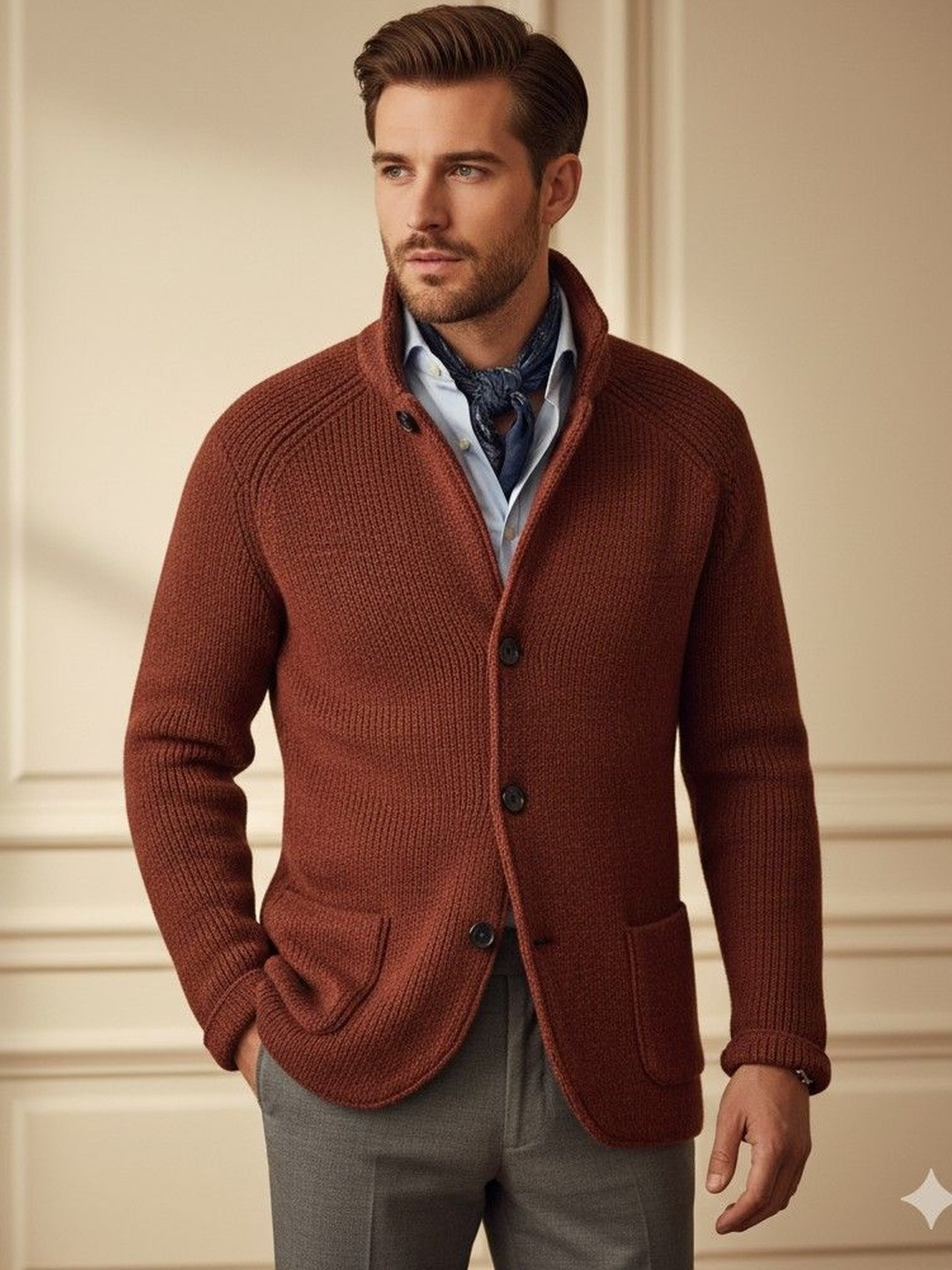 Mast & Harbour Ribbed Cardigan