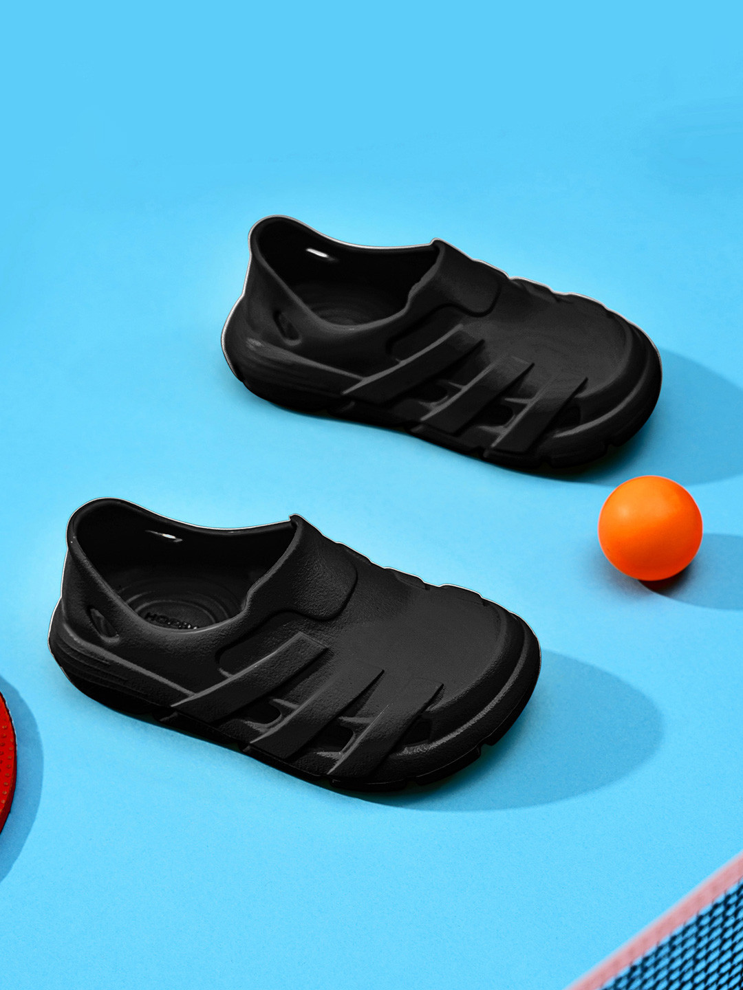 Hoppa Speedy Black Kids Casual Shoes