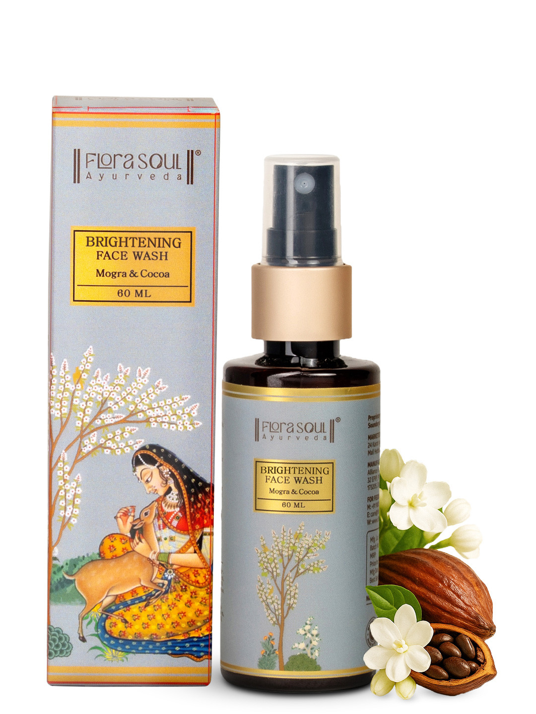 FloraSoul Ayurveda Brightening Face Wash With Mogra & Cocoa