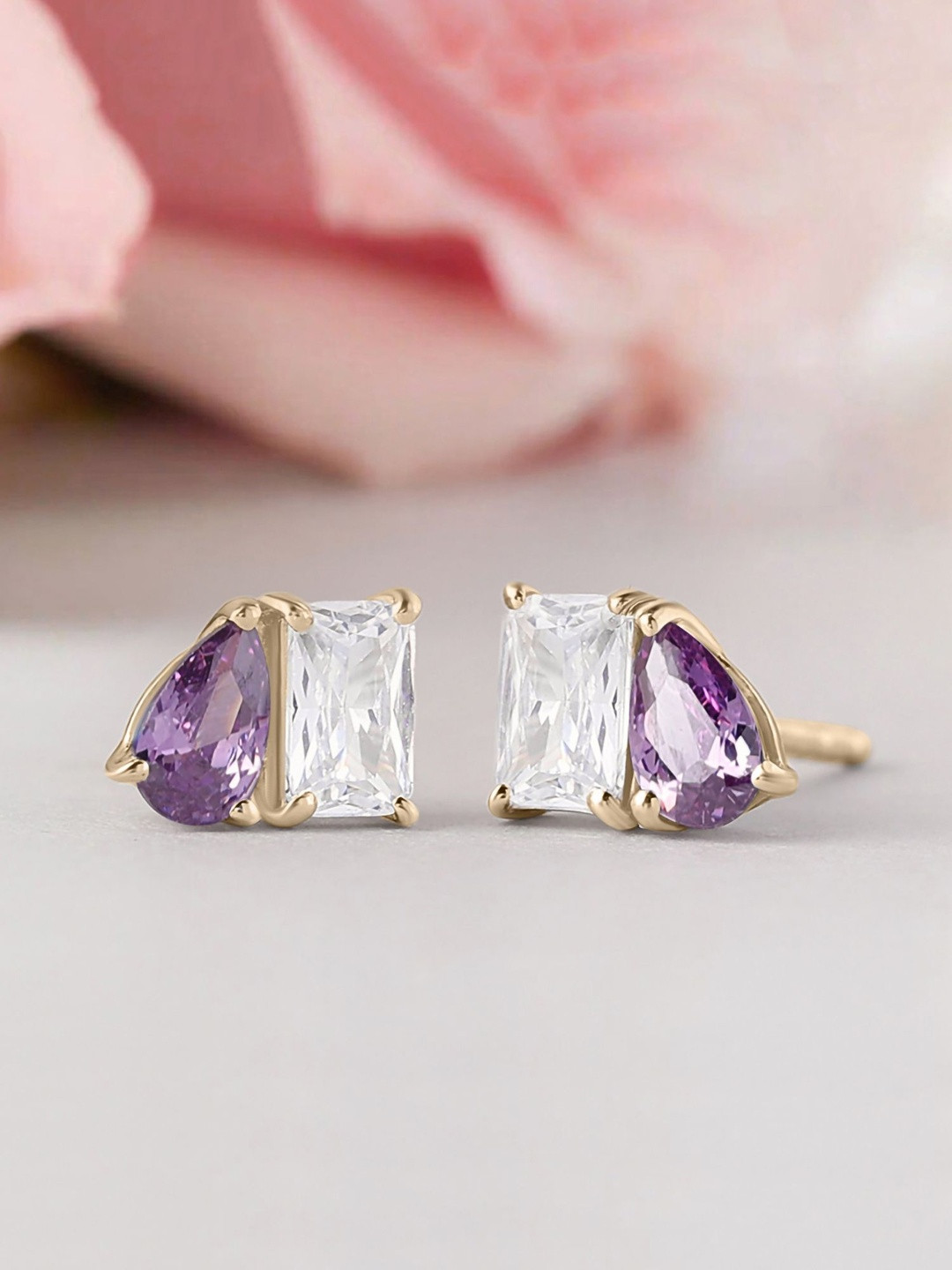 Ornate Jewels Geometric Studs Earrings