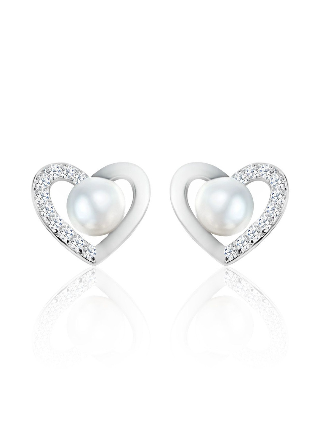 INARI SHINES Heart Shaped Studs Earrings