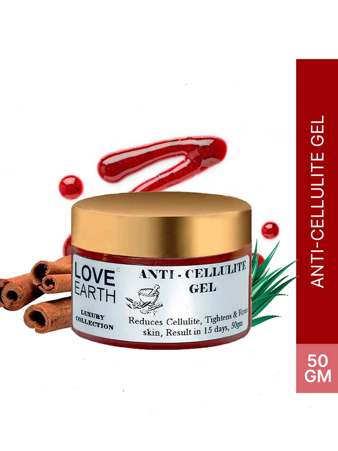 LOVE EARTH Anti Cellulite Gel for Tightens & Firm Skin - 50 g