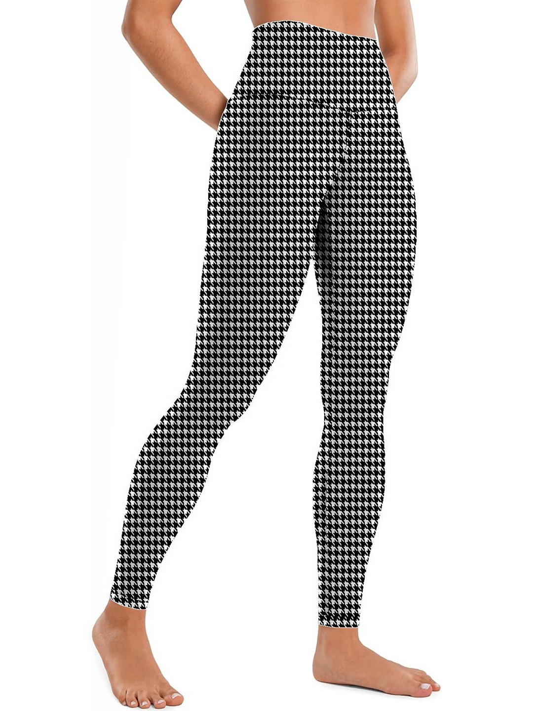 TIGER SNAKE Women Checked High-Rise Tights
