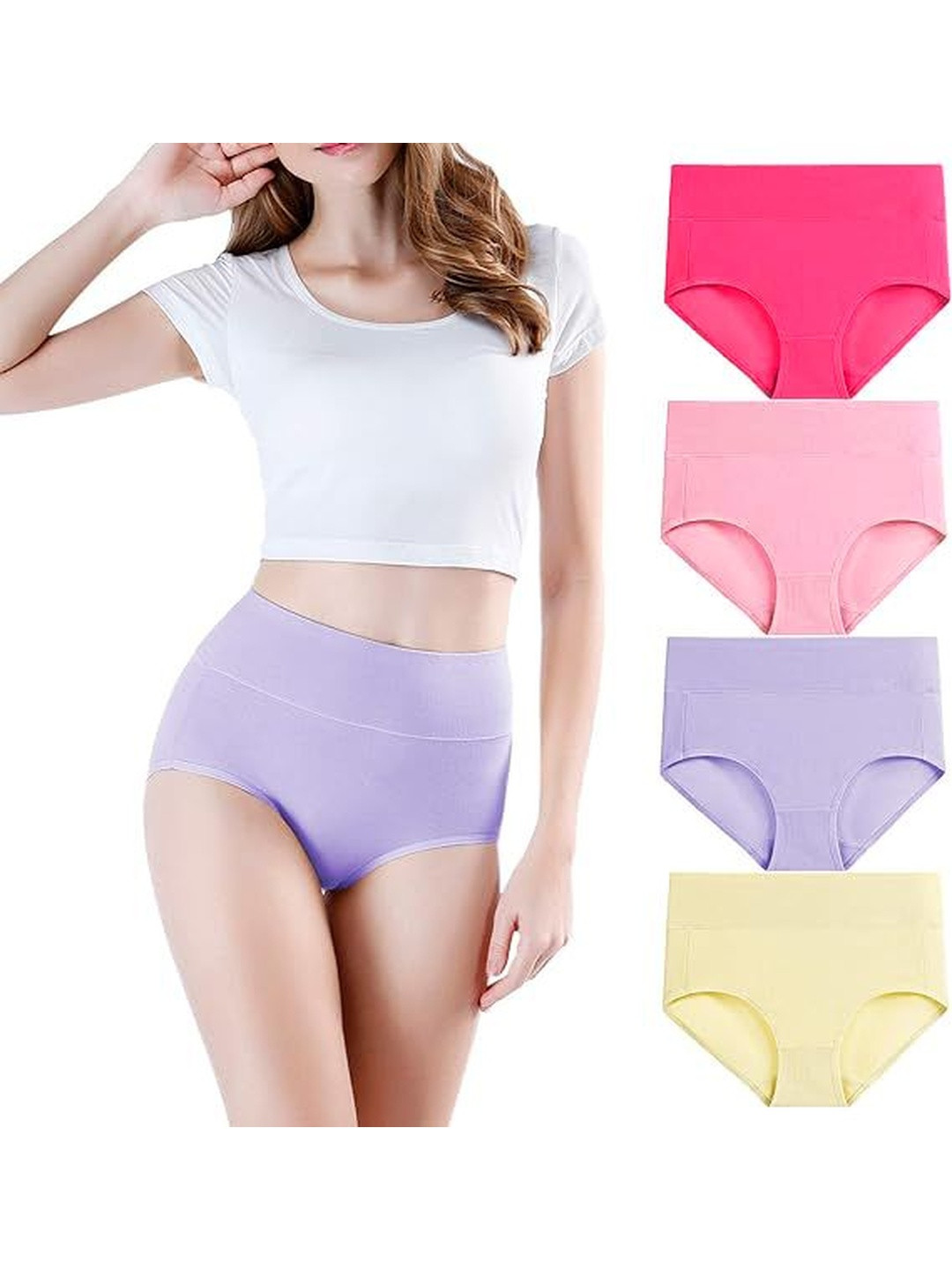 Diving Deep Women Pack Of 4 Mid-Rise Hipster Briefs