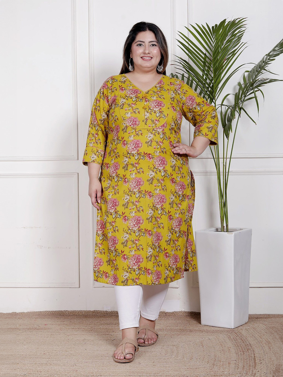 KALINI Women Floral Printed Kurta