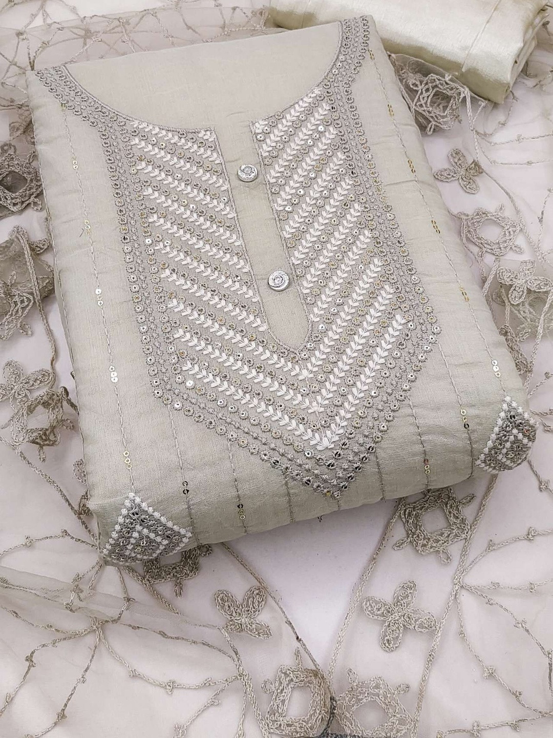 Altecia Embroidered Unstitched Dress Material