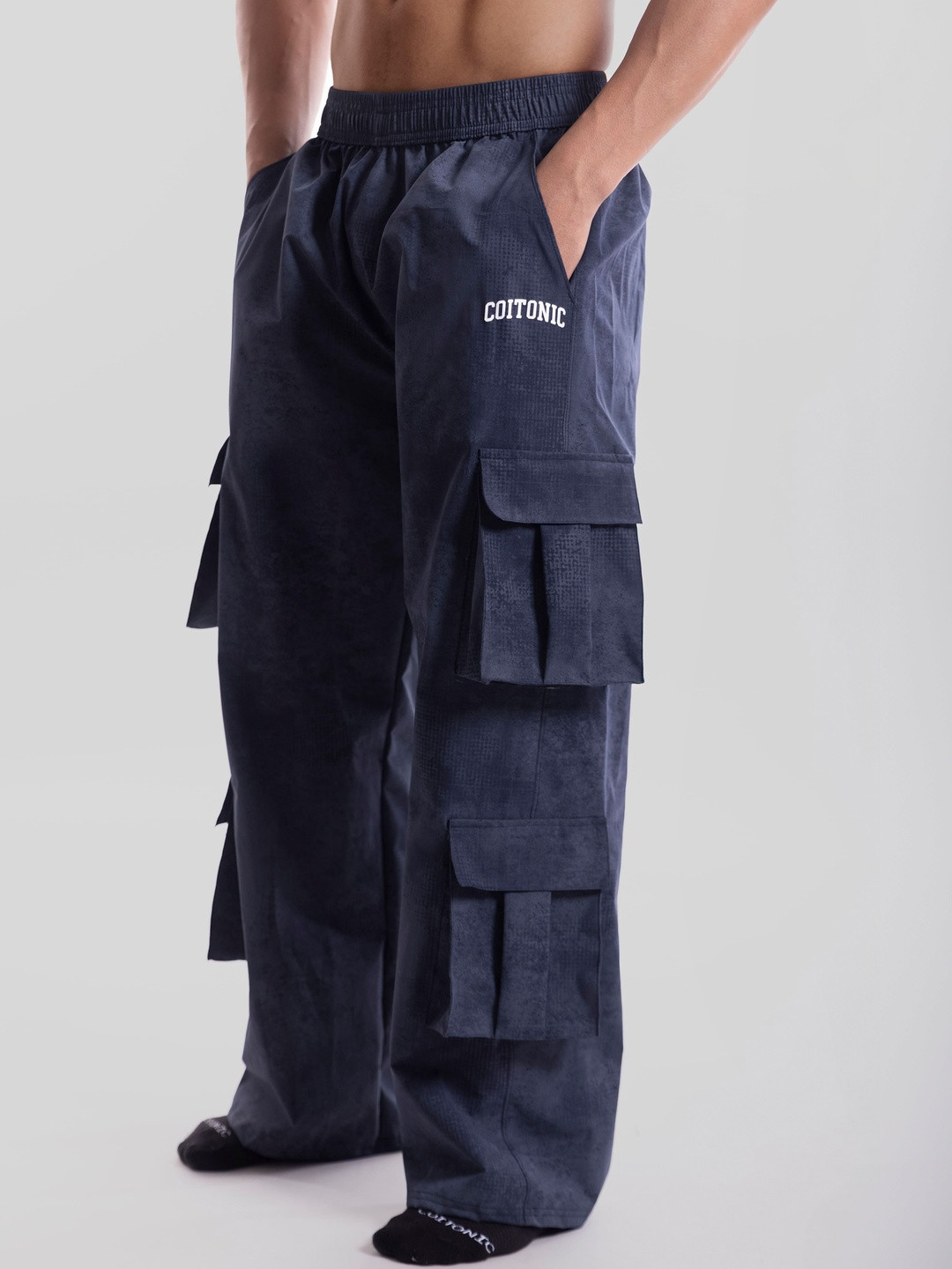 Coitonic Men Baggy Cargos Trousers