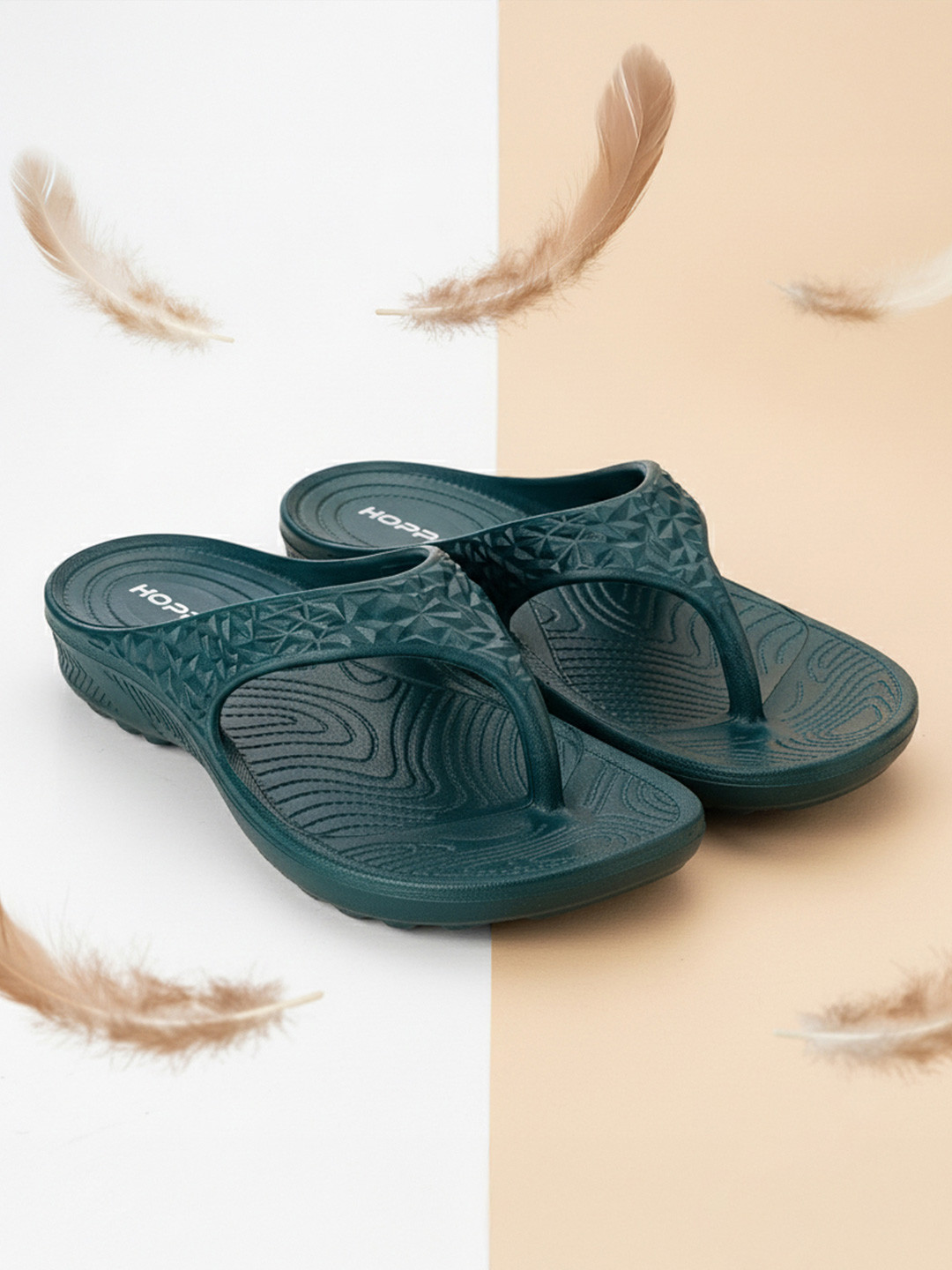 Hoppa Marry 2.0 Bottle Green Womens Flipflop