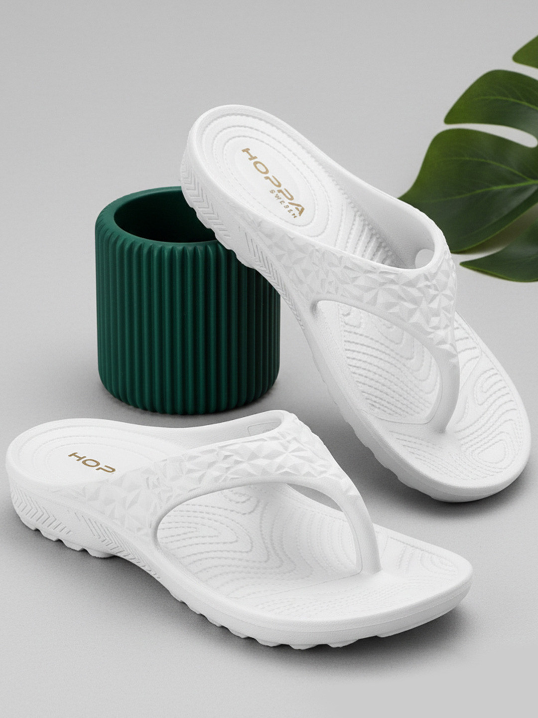 Hoppa Marry 2.0 White Womens Flipflop