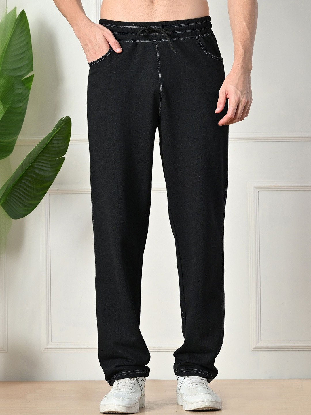 GLITO X Men Baggy Fit Mid Rise Track Pants