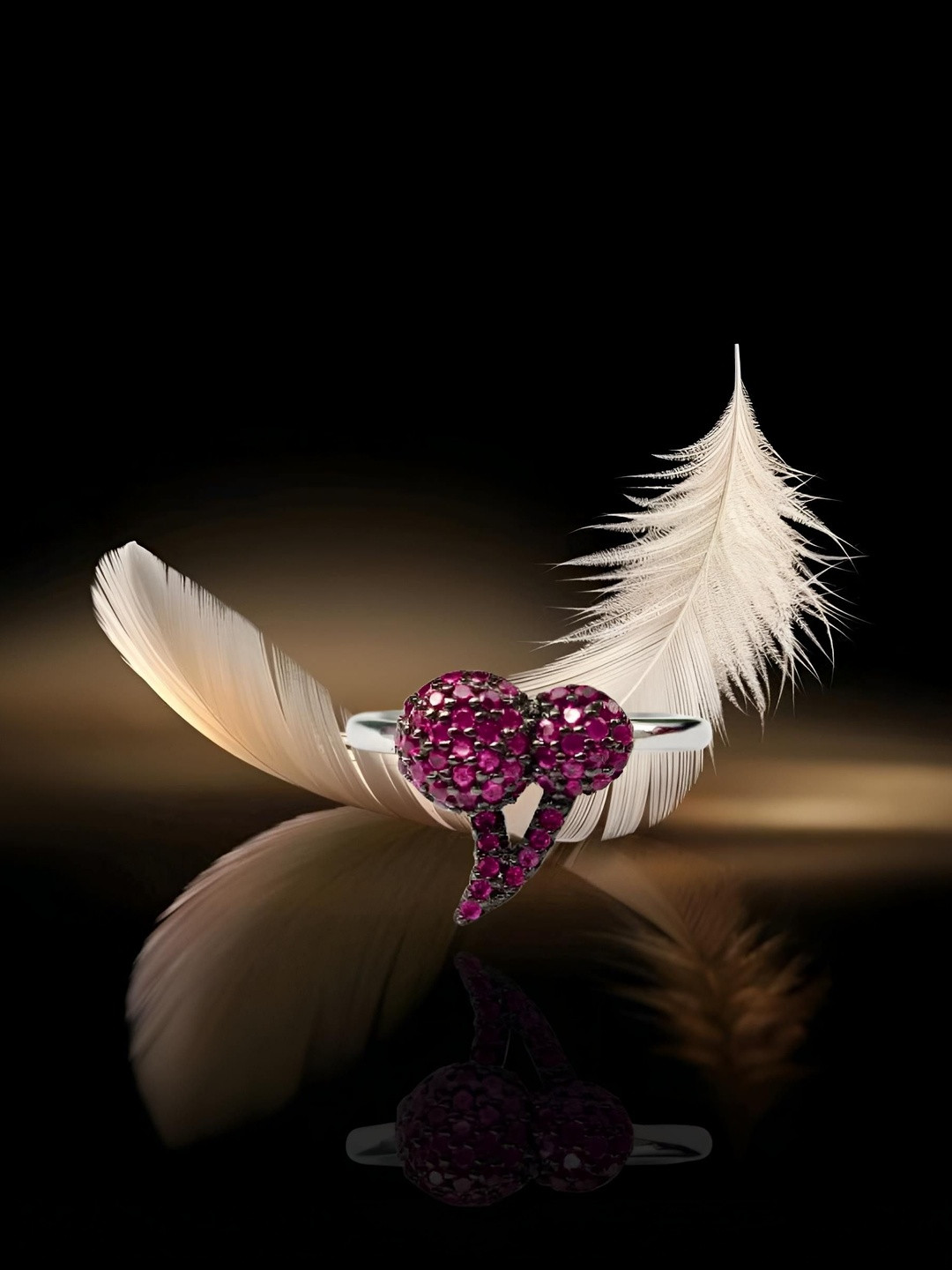 PARASMONI Stone-Studded Adjustable Finger Ring