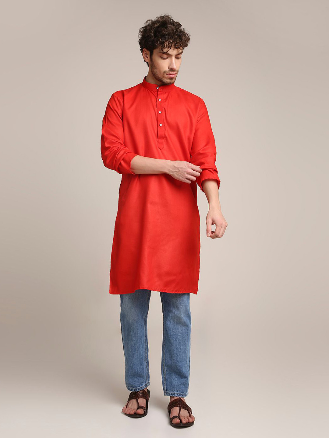 Zonny Men Thread Work Kurta