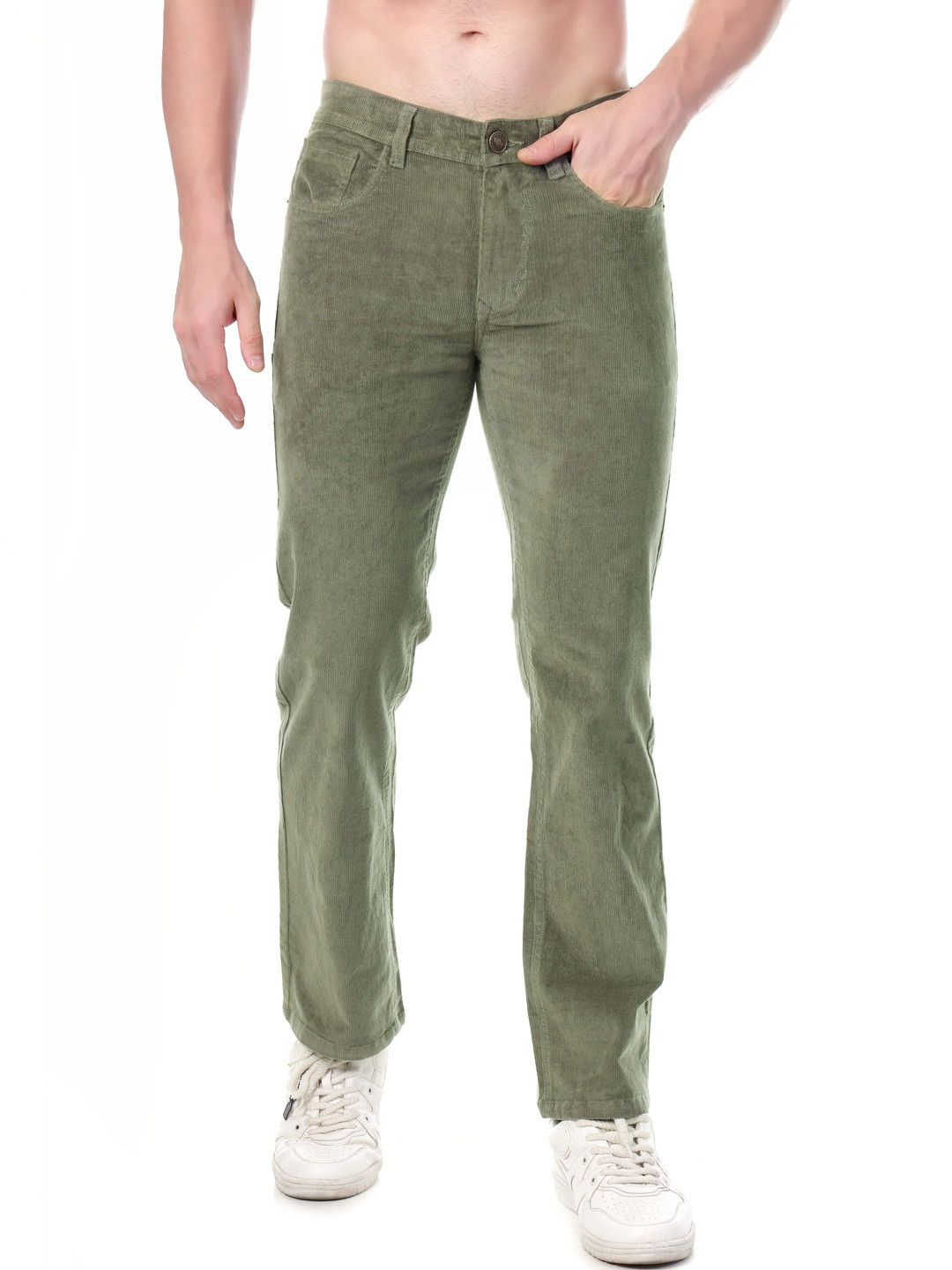 FLAKED Men Smart Straight Fit Mid-Rise Bleached Stretchable Jeans