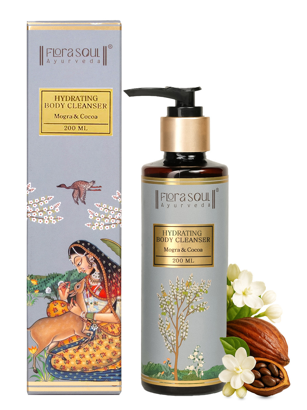 FloraSoul Ayurveda Hydrating Body Wash Cleanser- 200 ml