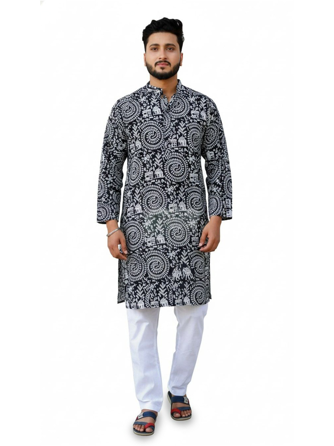 Tant Ghar Men Tribal Printed Kurta