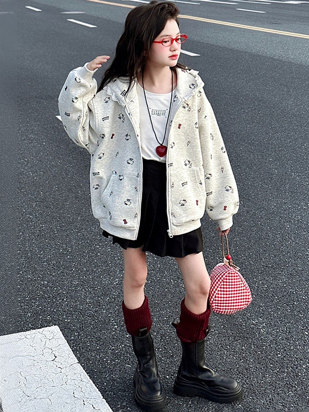 LULU & SKY Girls Lightweight Knitted Jacket