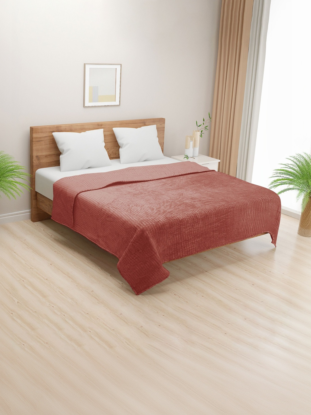SWAYAM Daisy Nap Solid Lightweight 233 GSM Double Dohar