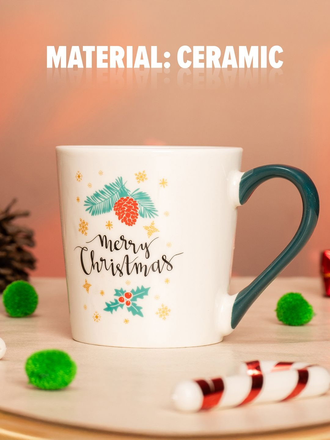 The Zappy Box White & Black Typography Printed Matte Ceramic Mugs