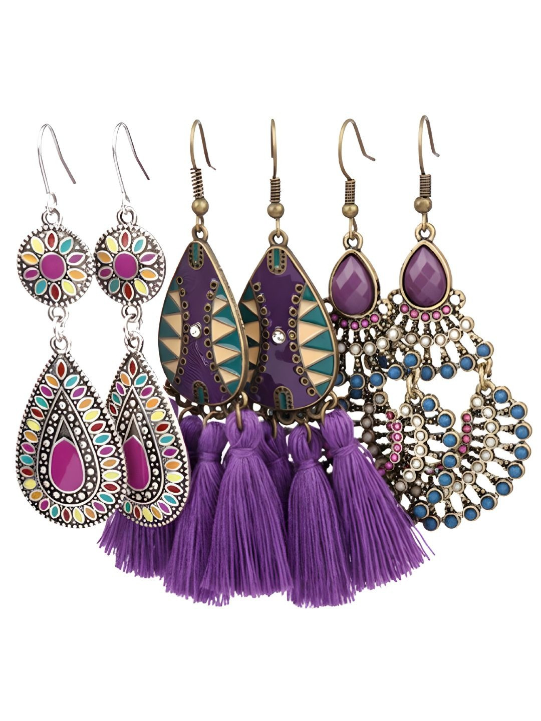Young & Forever Teardrop Shaped Drop Earrings