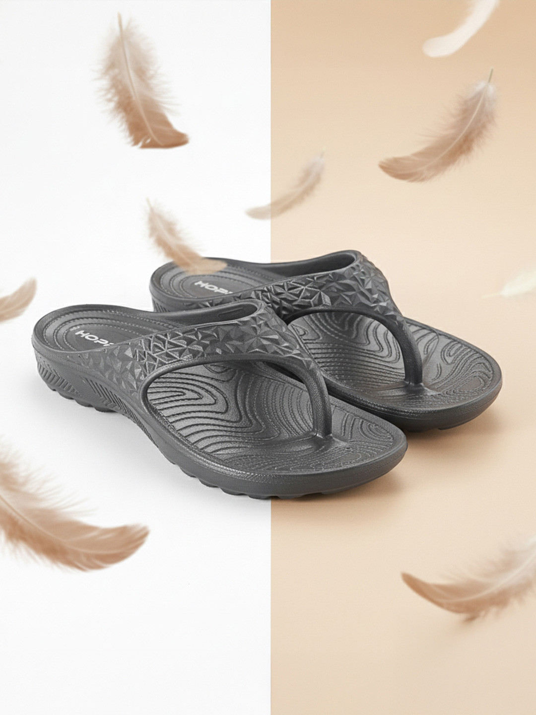 Hoppa Marry 2.0 Dark Grey Womens Flipflop