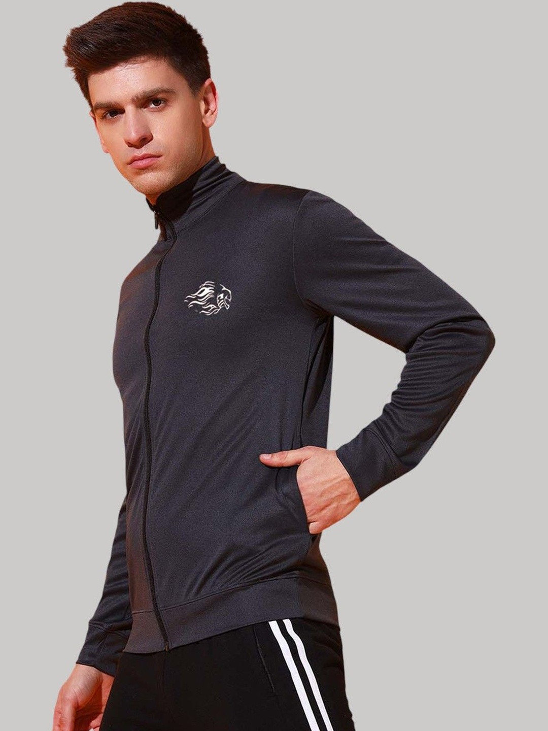 GLITO X Men Brand Logo Windcheater Training or Gym Sporty Jacket