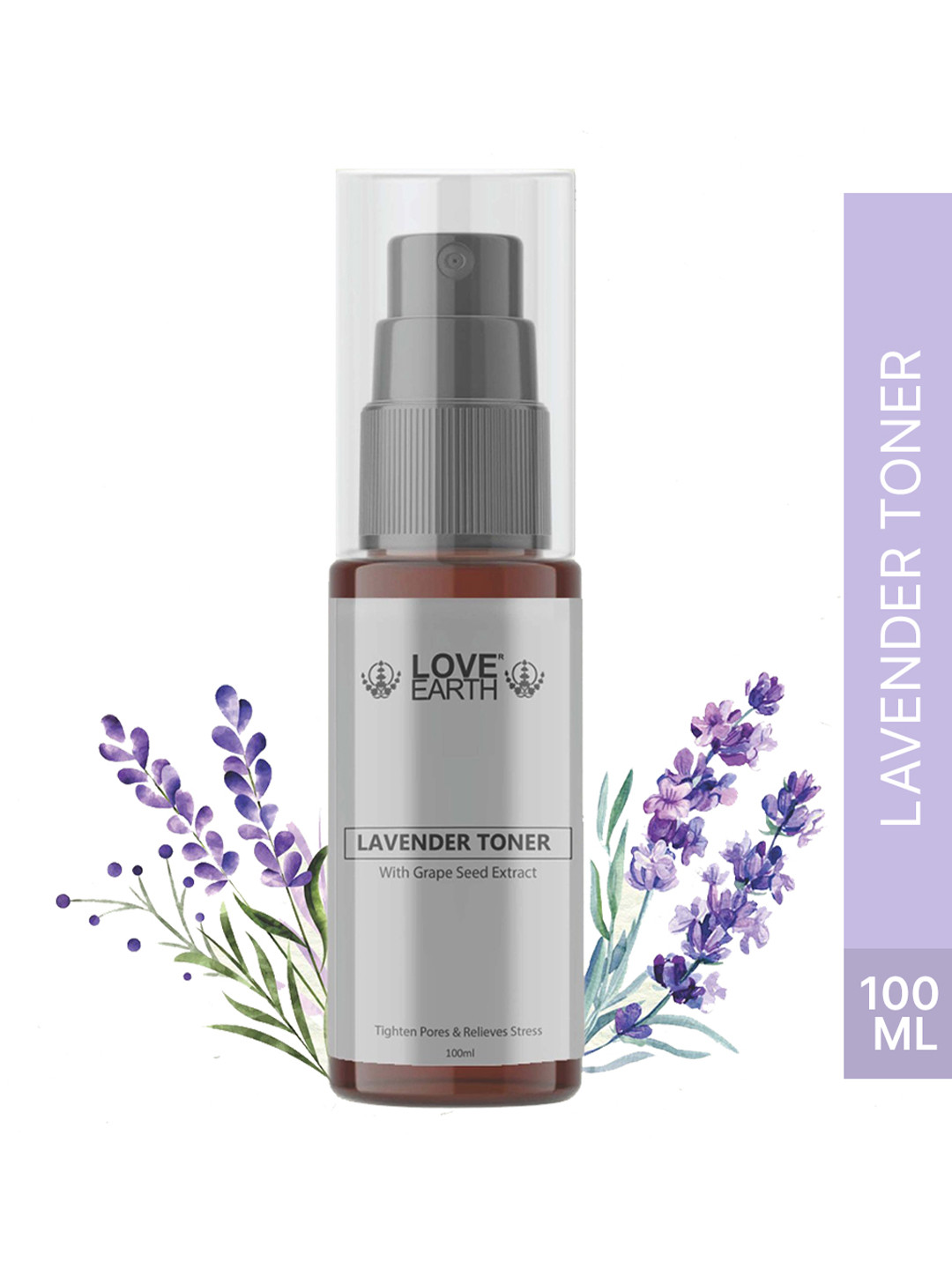 LOVE EARTH Lavender Toner With Grape Seed Extract - 100ml