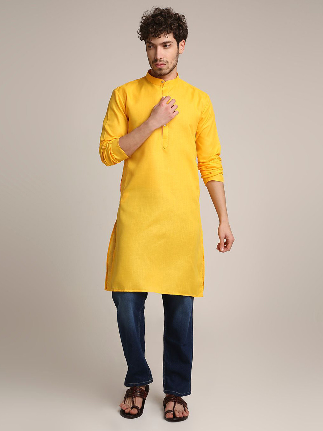 Zonny Men Thread Work Kurta