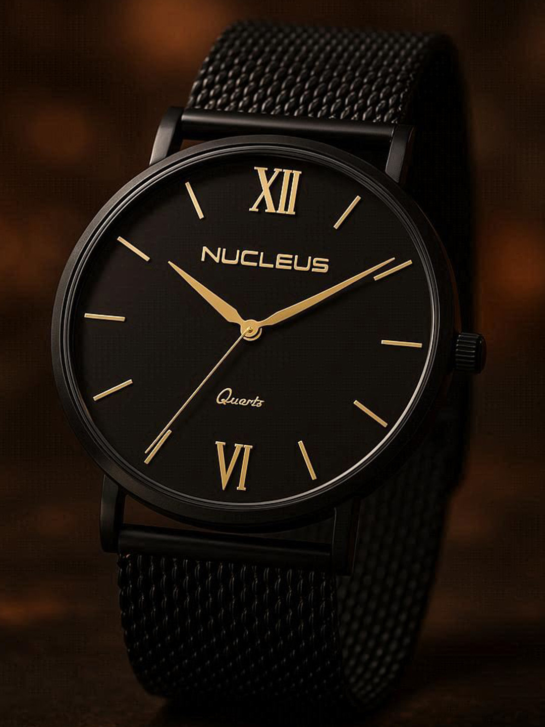 Nucleus Men Black Analogue Watch NSSBKBKBKi