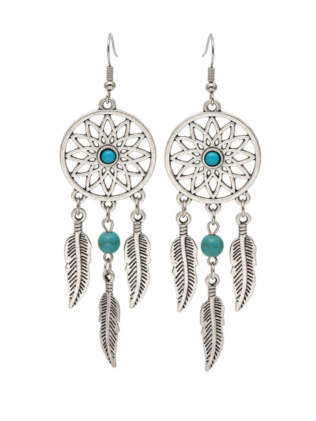 Young & Forever Leaf Shaped Drop Earrings