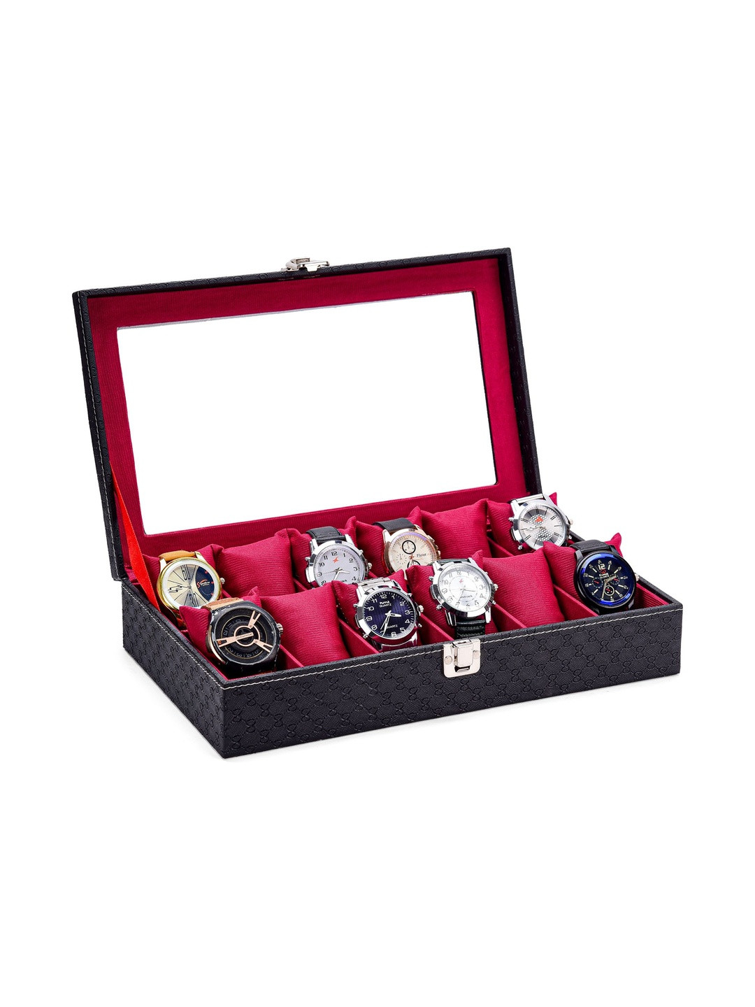 WATCHHUT Unisex 12 Slots Pillows Watch Case