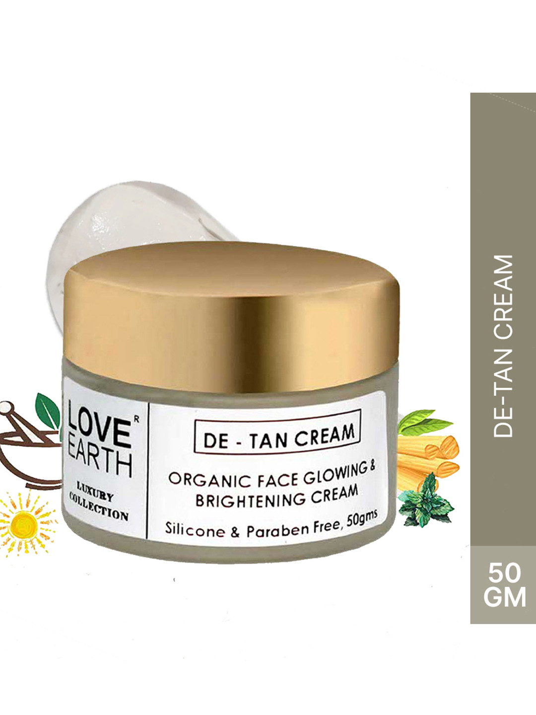 LOVE EARTH De-Tan Moisturizing Cream - 50g