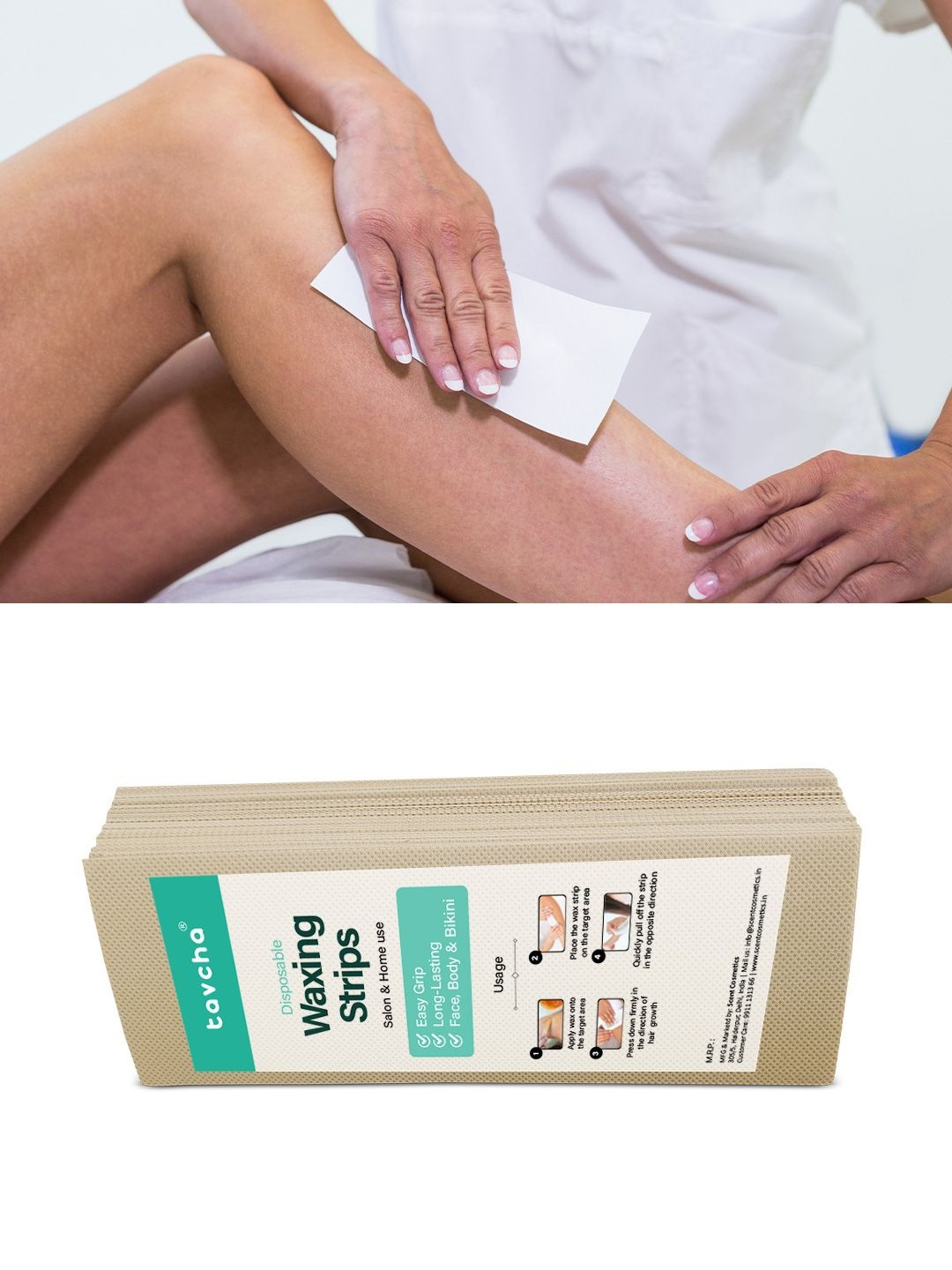 tavcha Disposable Anti Bactarial High Quality Waxing Strips - 58 Pcs