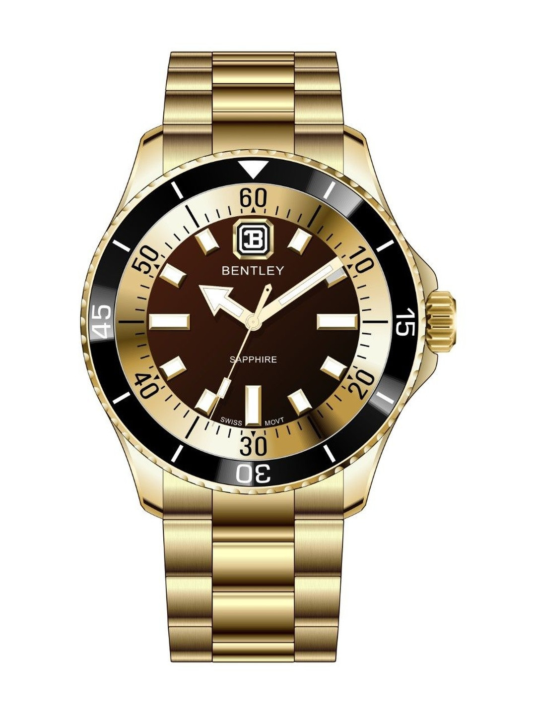 BENTLEY Men Dial & Stainless Steel Straps Analogue Multi Function Watch BL-20-32