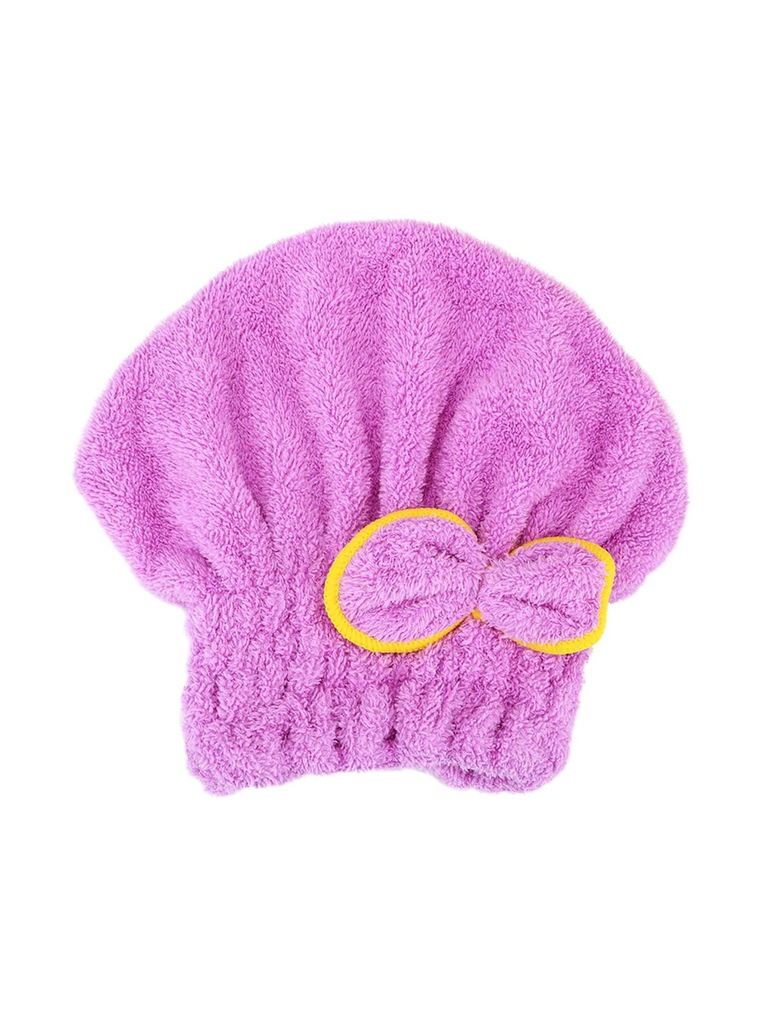 AUGEN Women Purple Solid Lightweight Wrap Bath Towel