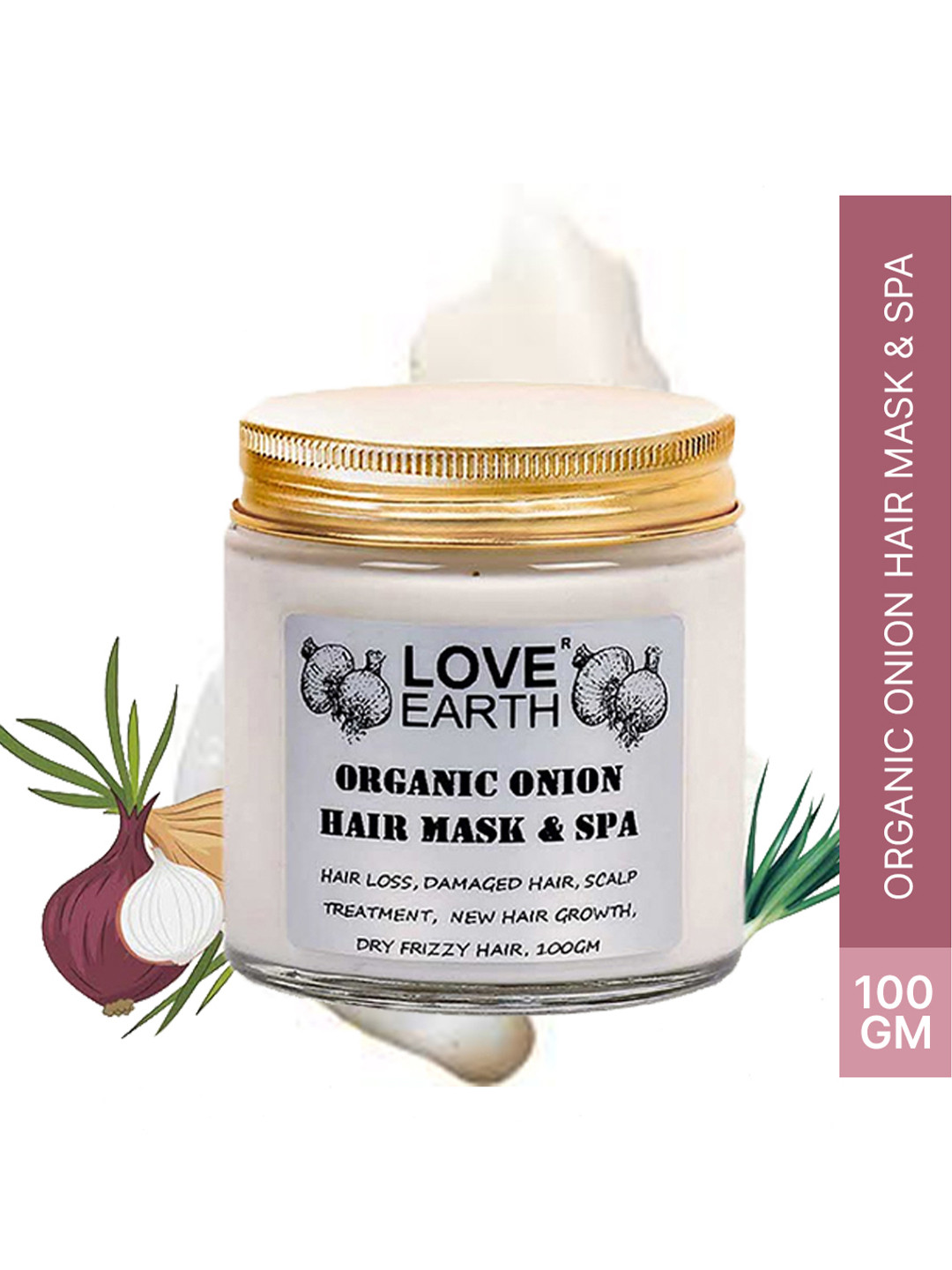 LOVE EARTH Organic Onion Hair Mask & Spa - 100g