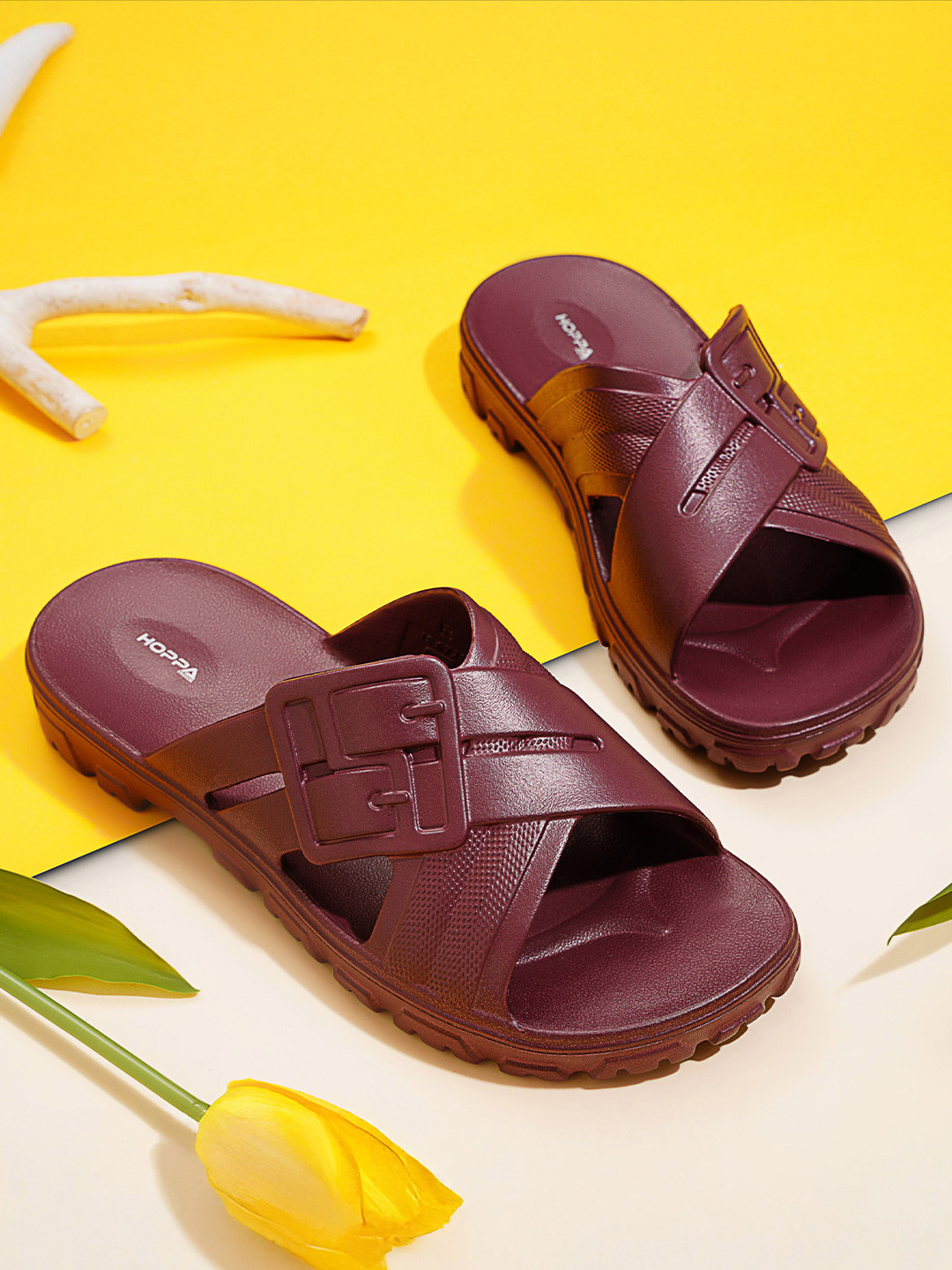Hoppa Flippy Wine Women'S Slides