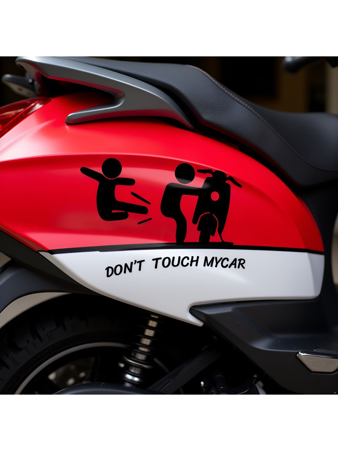 DEALSEVEN FASHION Black Don't Touch My Car-Printed Toilet Stickers