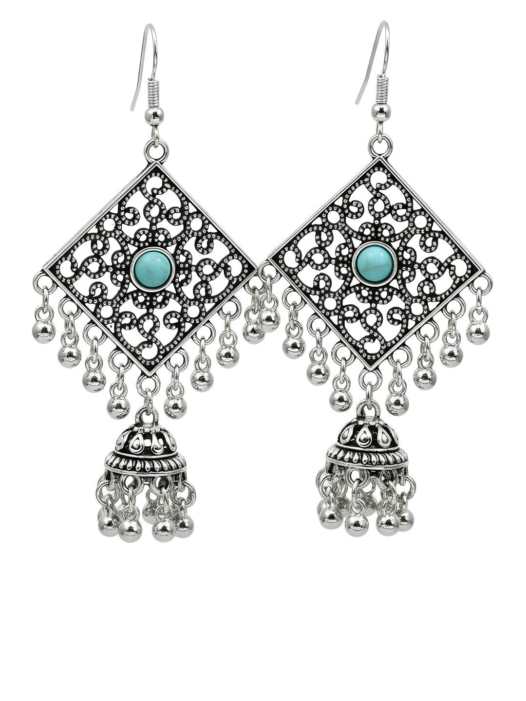Young & Forever Diamond Shaped Drop Earrings