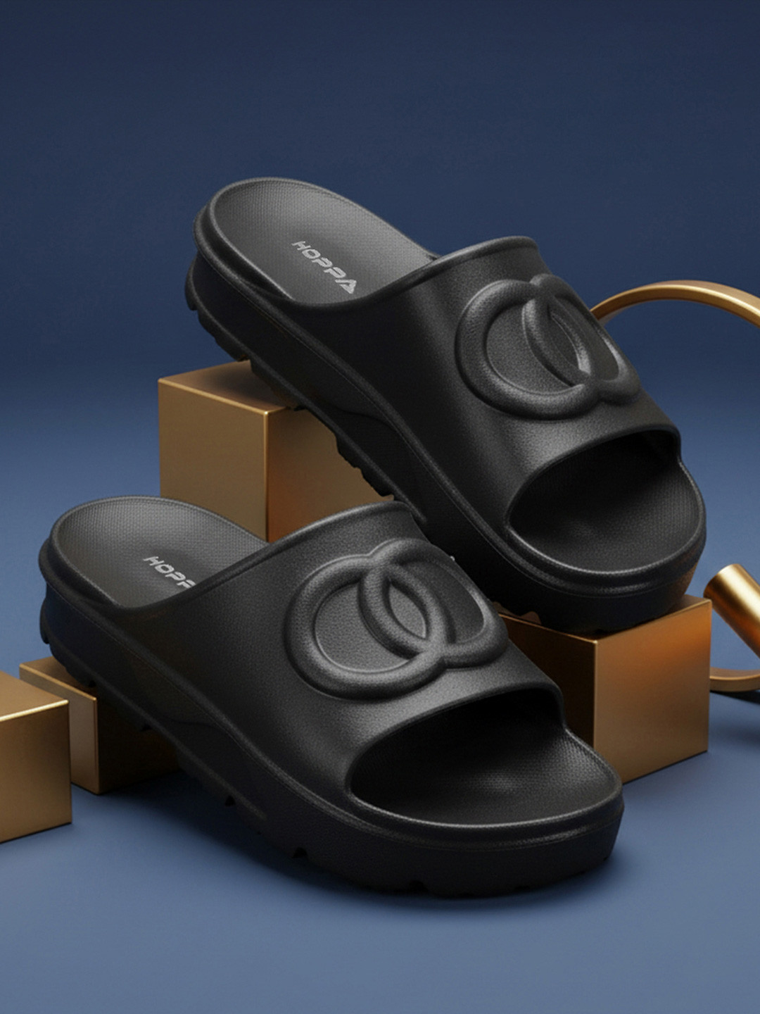 Hoppa Stella Black Women'S Slides