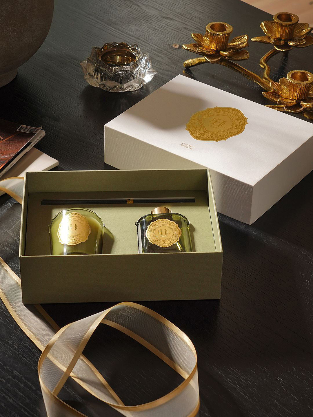 Pure Home and Living 1 Piece Intense Race Wax Filled Jar Candle & Diffuser Set