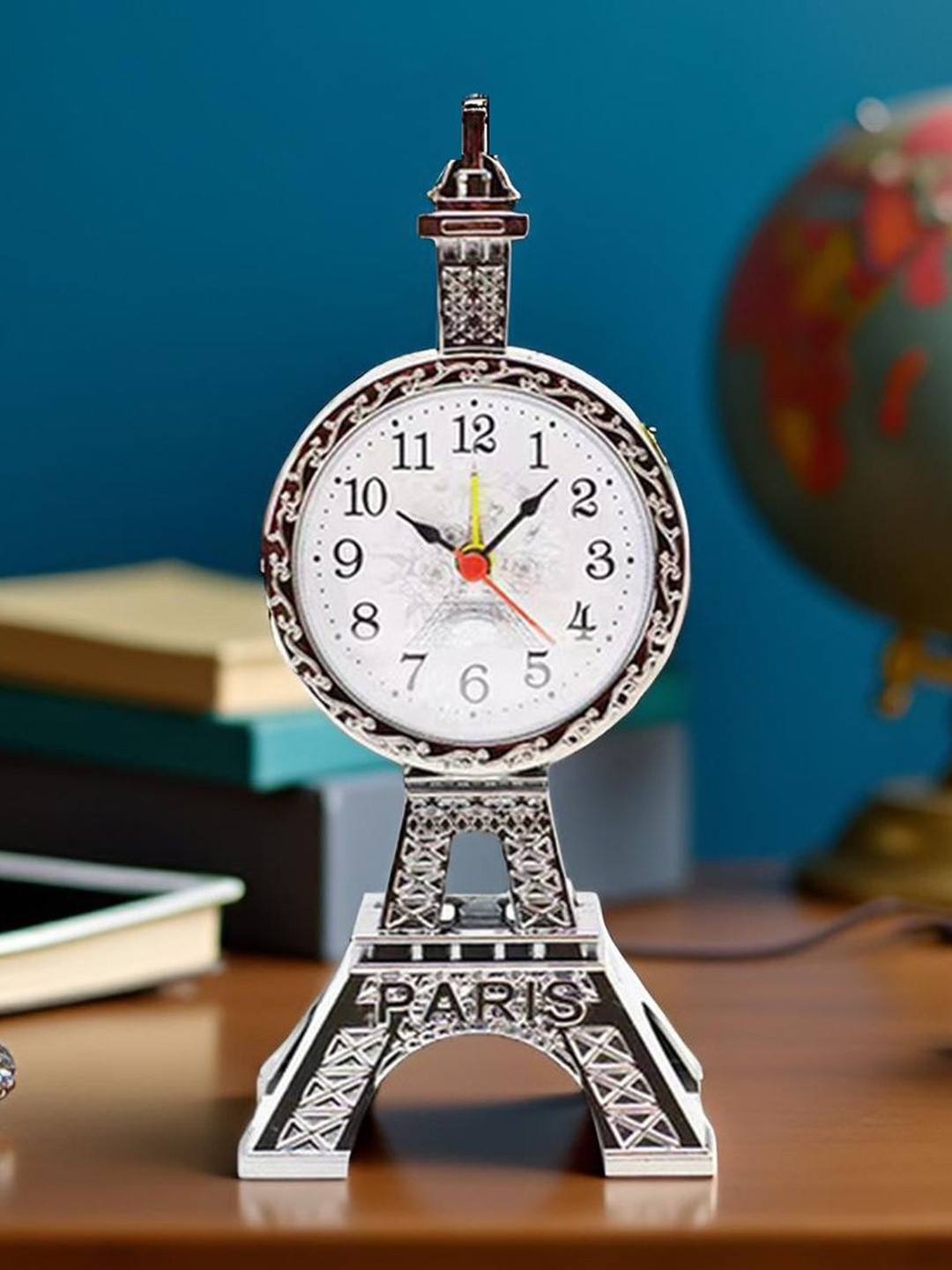 Flenzy Unisex Analogue Eiffel Tower Shaped Vintage Round Alarm Clock