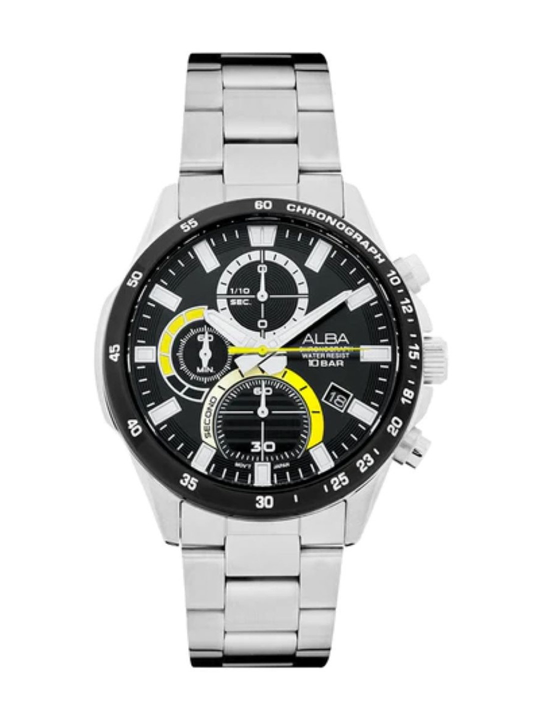 Alba Men Dial & Stainless Steel Bracelet Style Straps Analogue Watch AM3963X1