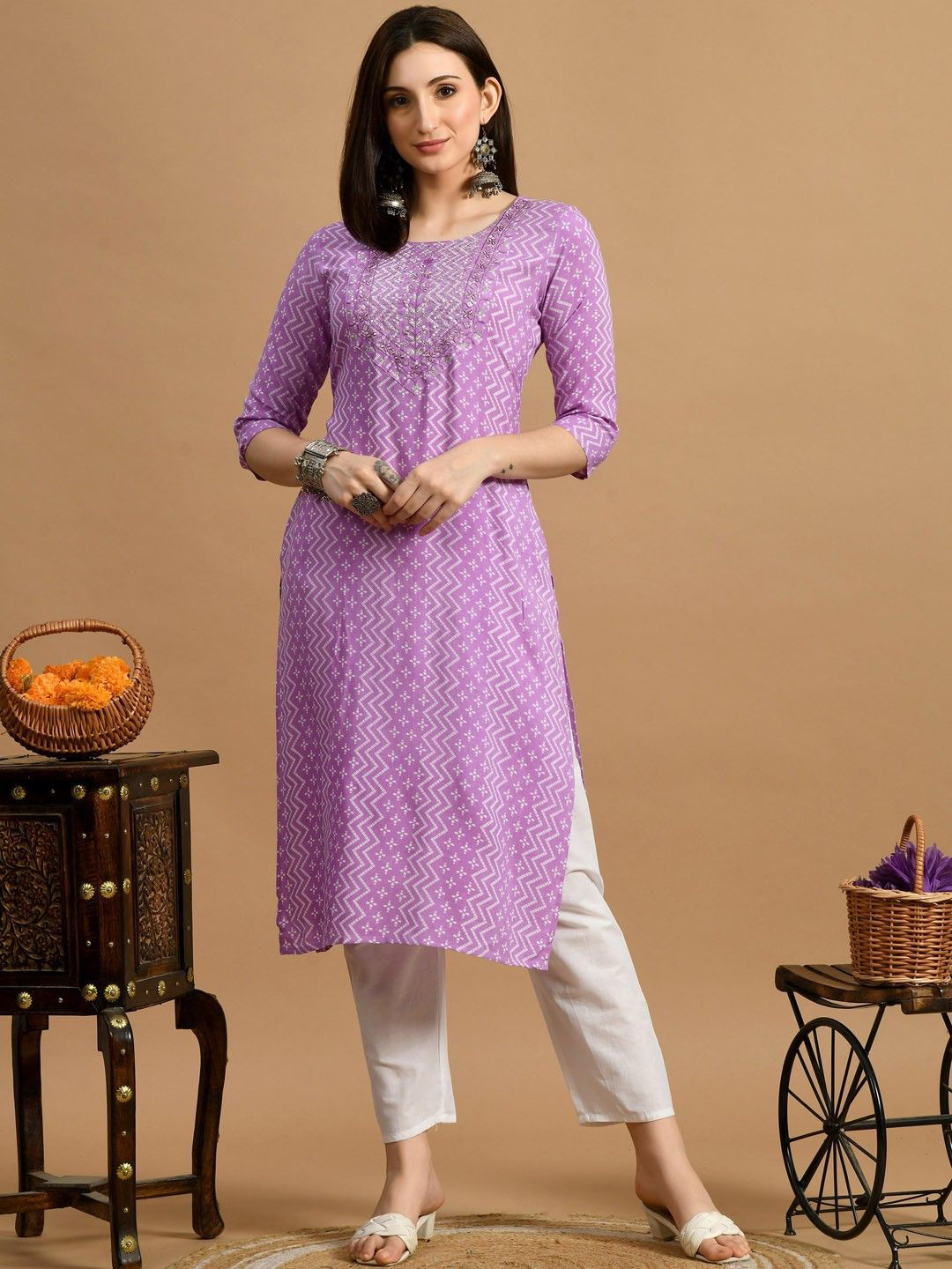 MISAYL Women Floral Printed Floral Kurta