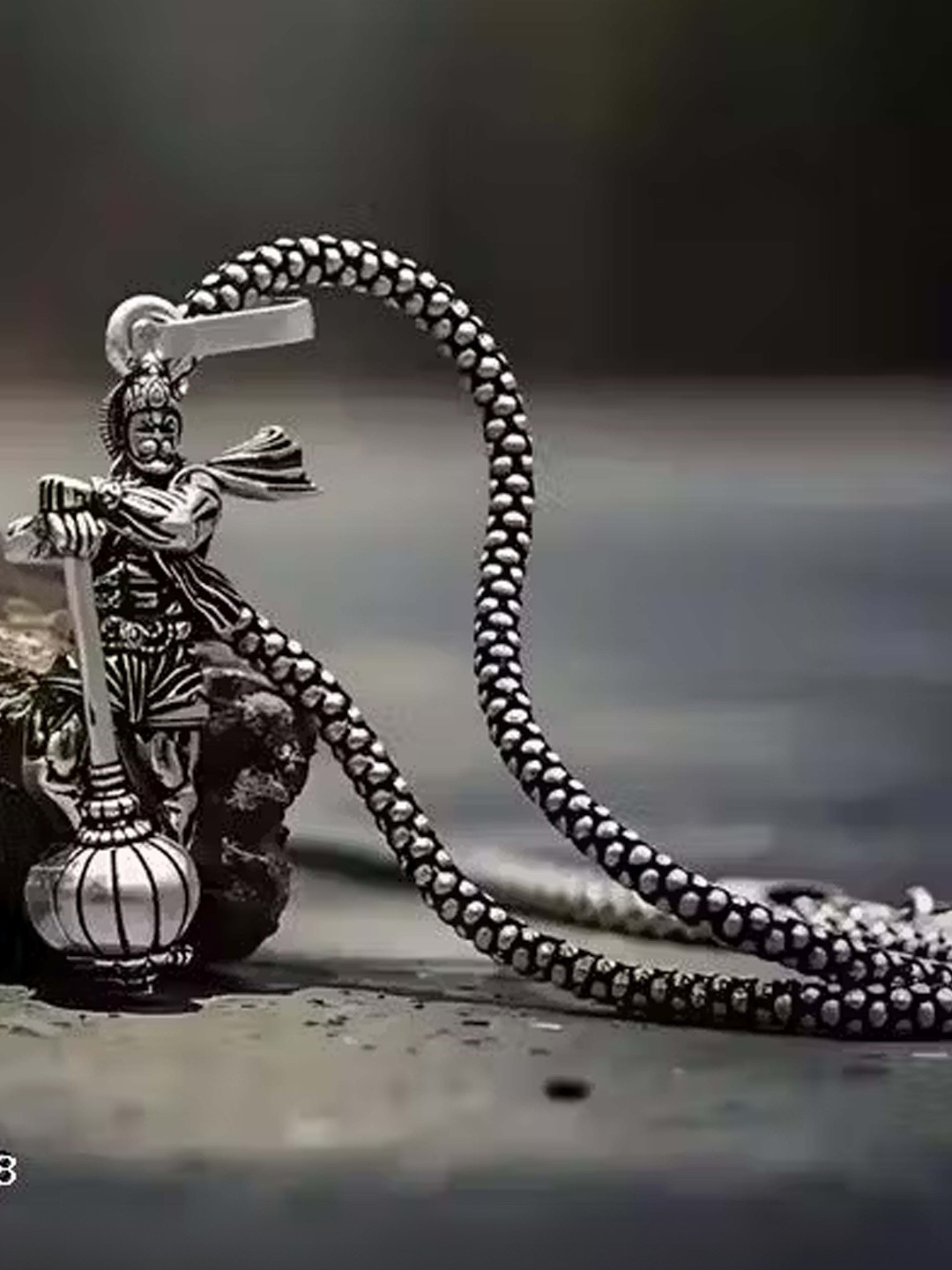 Rolss Silver-Plated Oxidised Necklace
