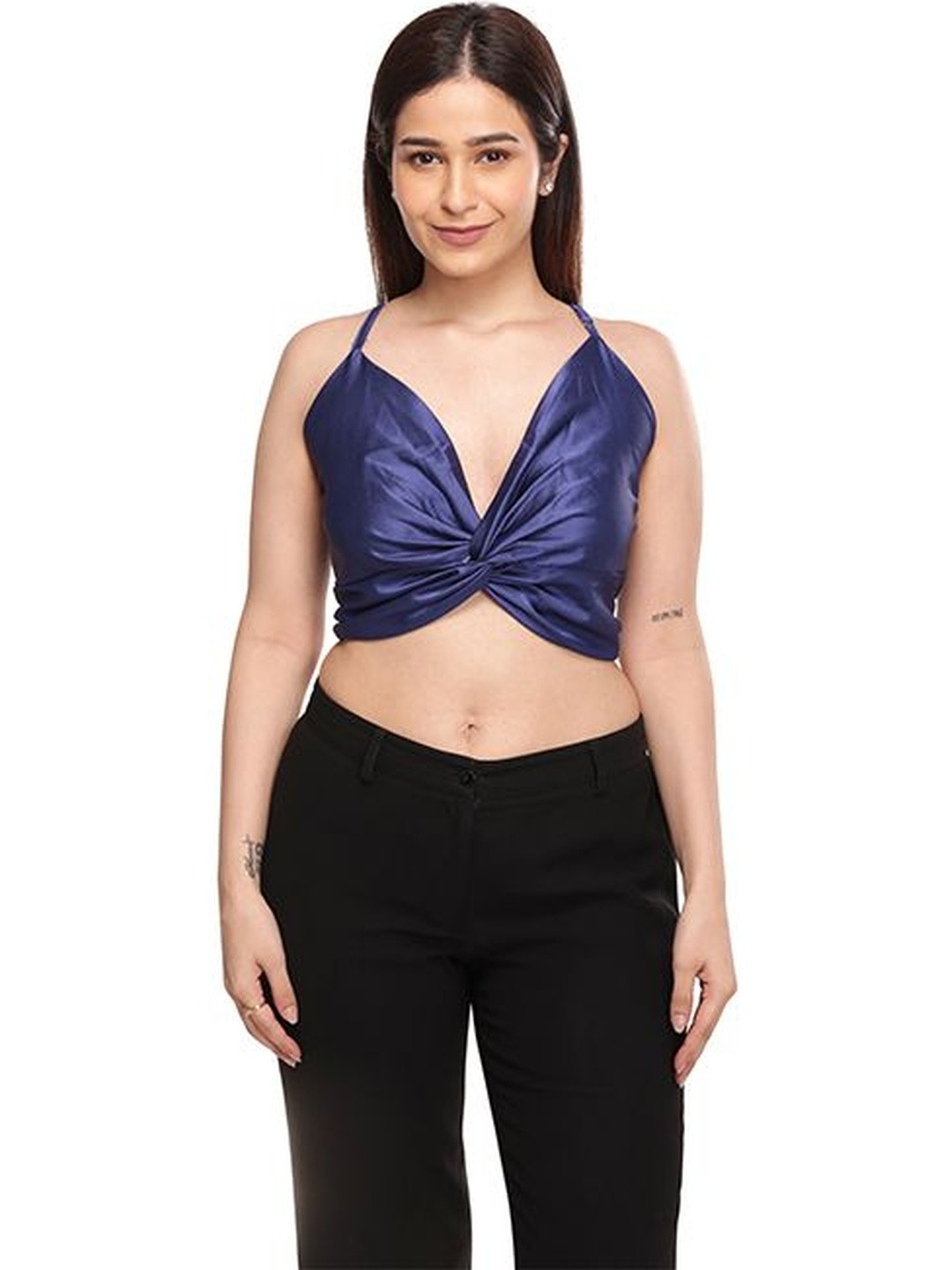 Purple Haze Halter Neck Crop Top